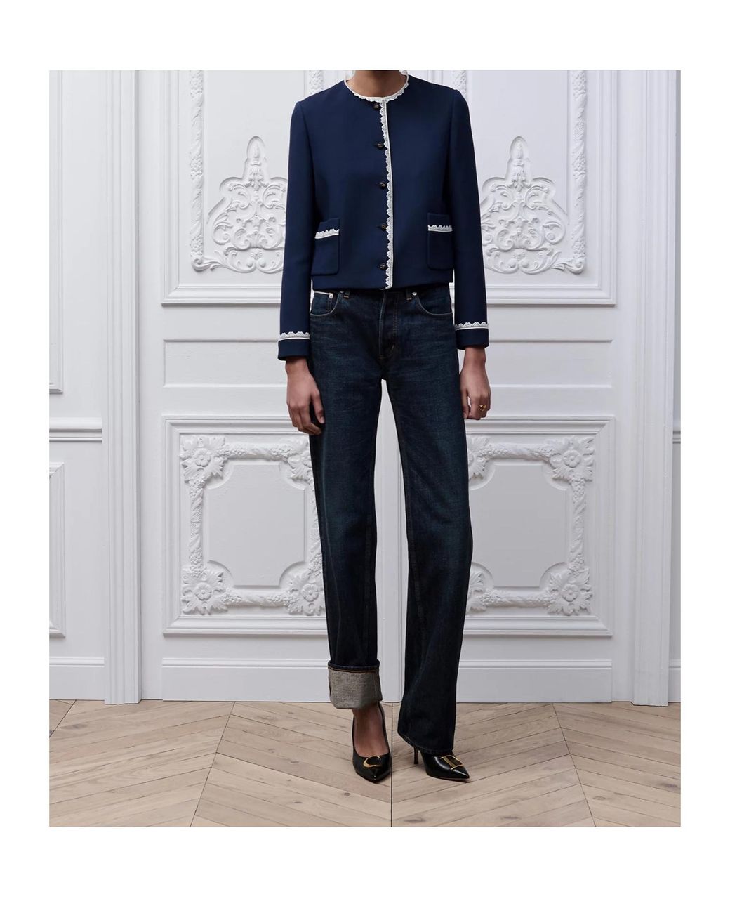 Dior Blue Cropped Jacket