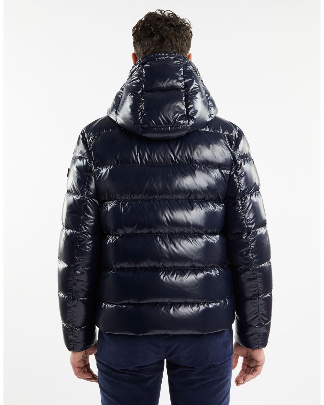 Fay Blue Logo-Pacth Jacket for men