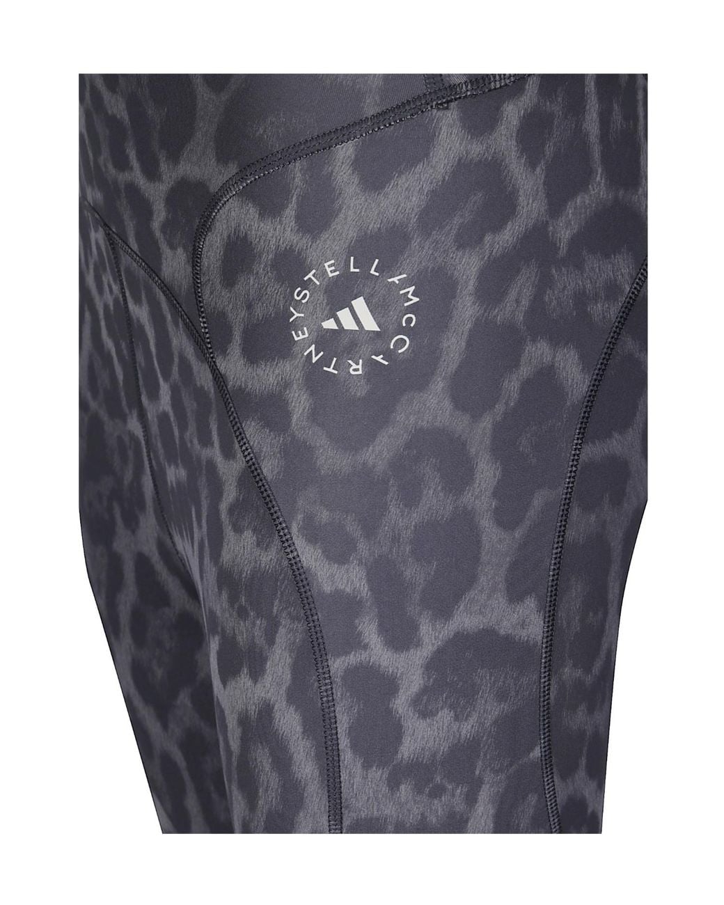 Adidas By Stella McCartney Blue Leopard Print Performance Trousers