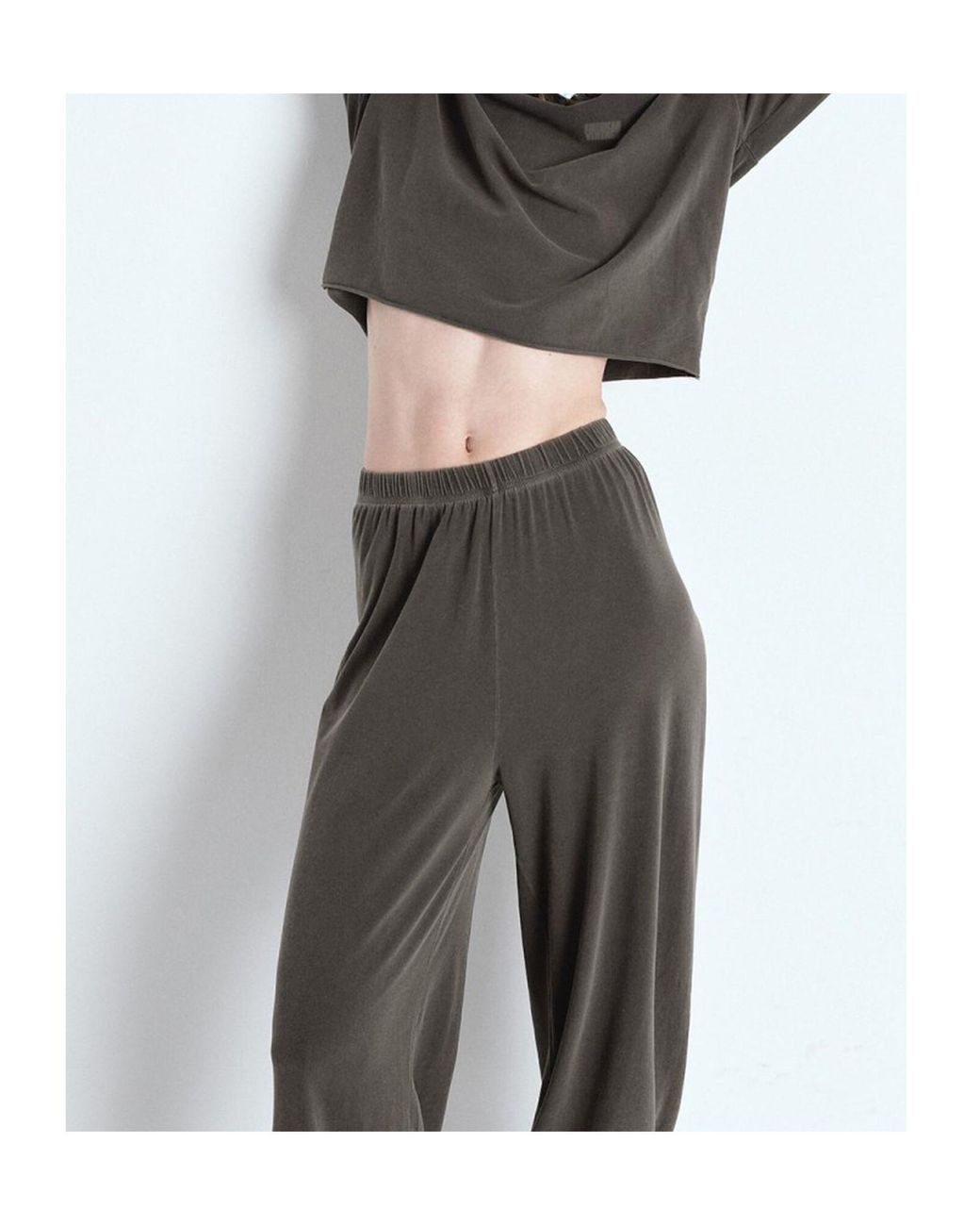 American Vintage Gray Straight-Leg Sweatpants
