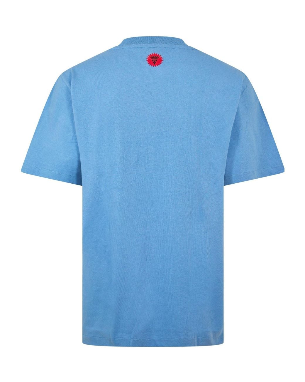 ICECREAM Blue Crew Neck Short-Sleeved T-Shirt for men