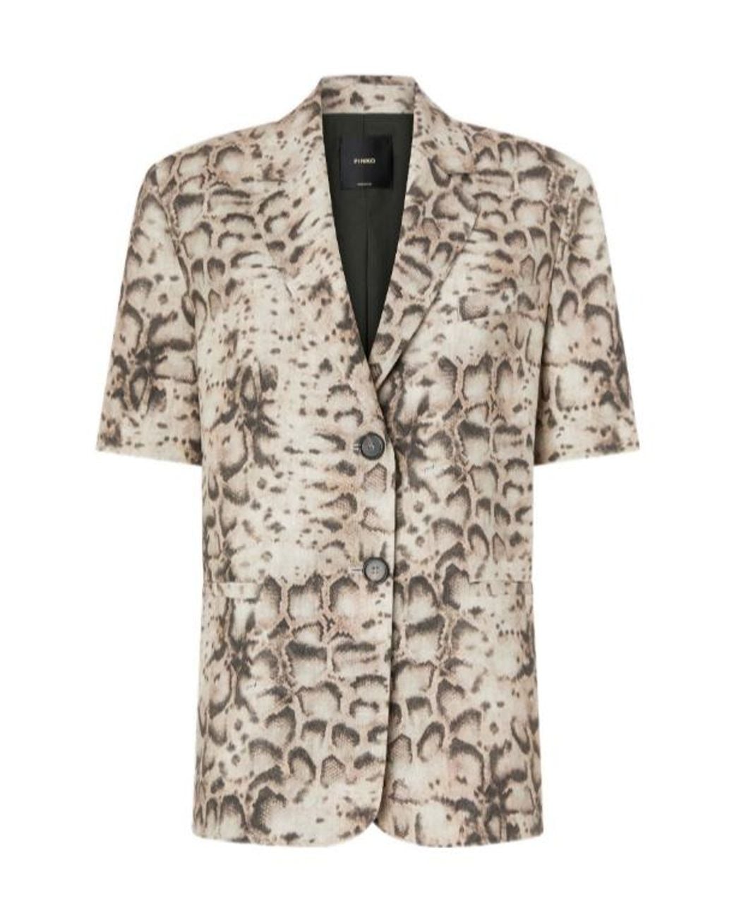 Pinko Multicolor Brindisi Short-Sleeve Blazer
