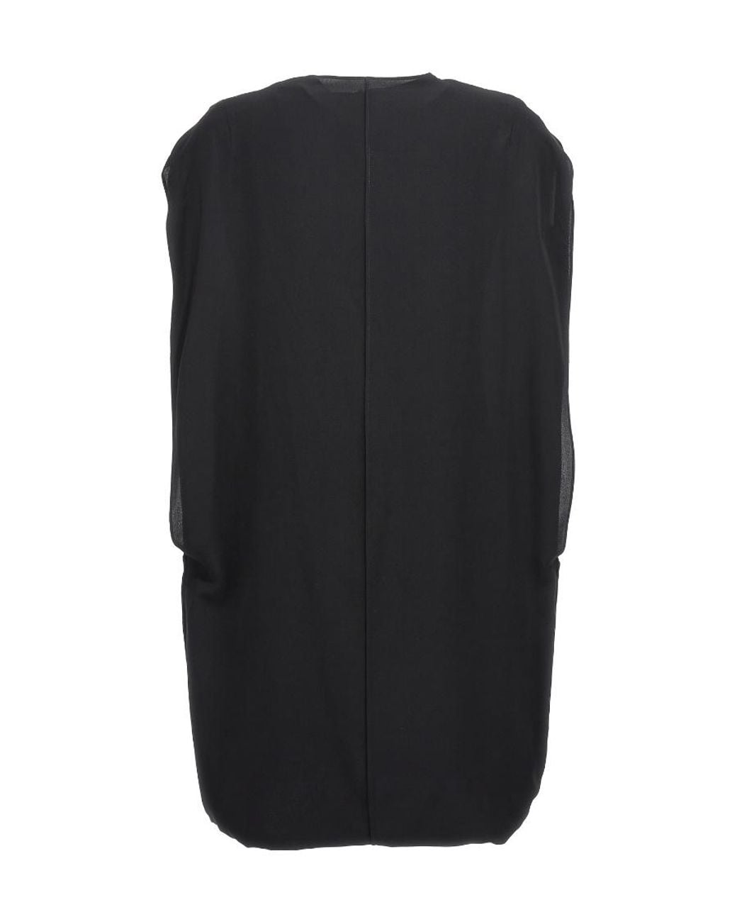 The Row Black Pebble Back-Zip Sleeveless Top