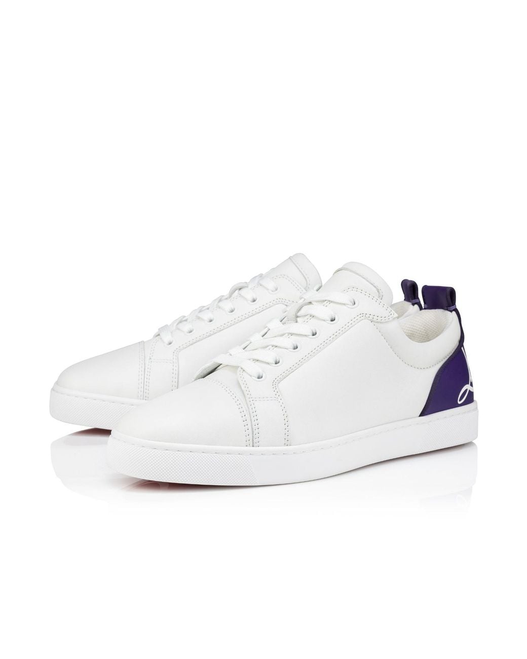 Christian Louboutin White Fun Louis Junior Lace-Up Sneakers for men