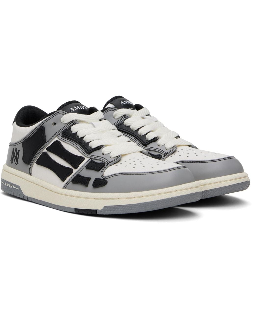 Amiri White 'Varsity Skel Top Low' Sneakers for men
