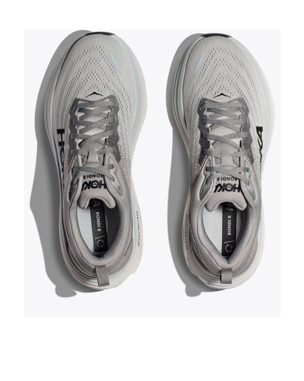 Hoka One One Gray Bondi 8 Sneakers for men