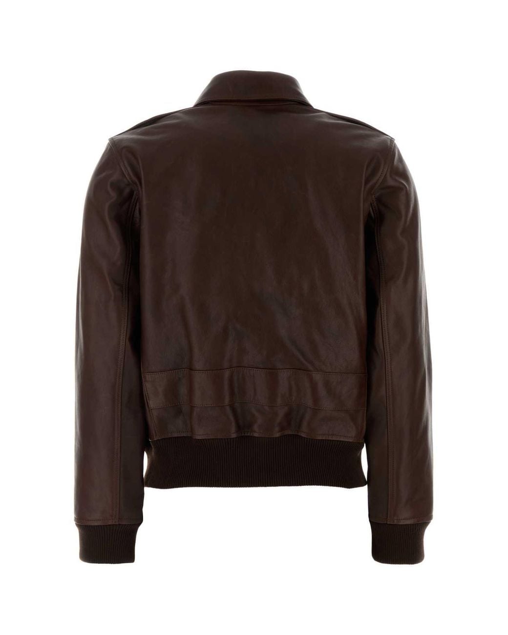 A.P.C. Brown Long-Sleeved Zip-Front Jacket