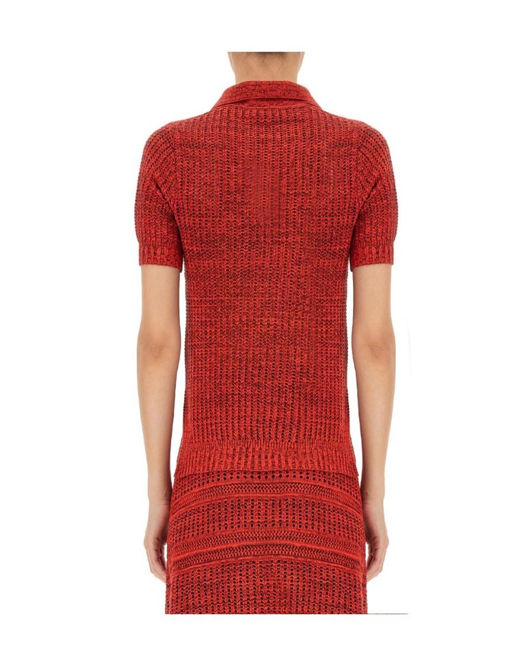 Proenza Schouler Red Hollow Knit Pullover