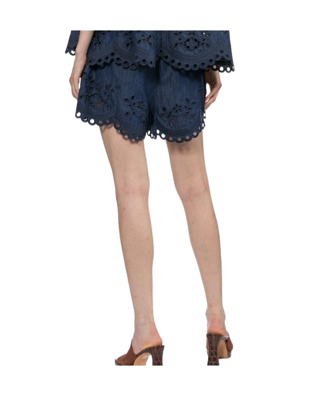 Zimmermann Blue Mahon Shorts