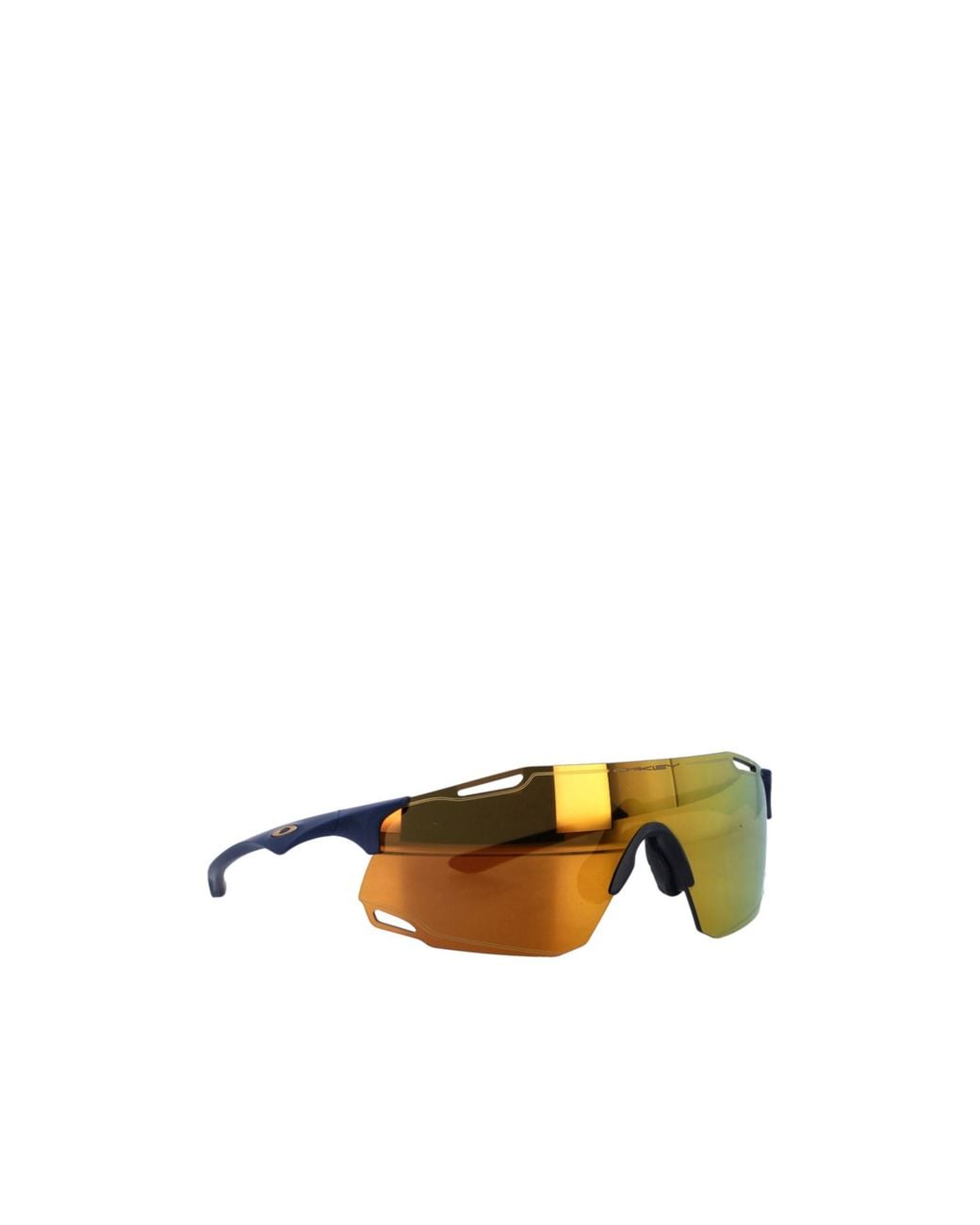 Oakley Yellow Cybr Dyno Wraparound Sunglasses for men
