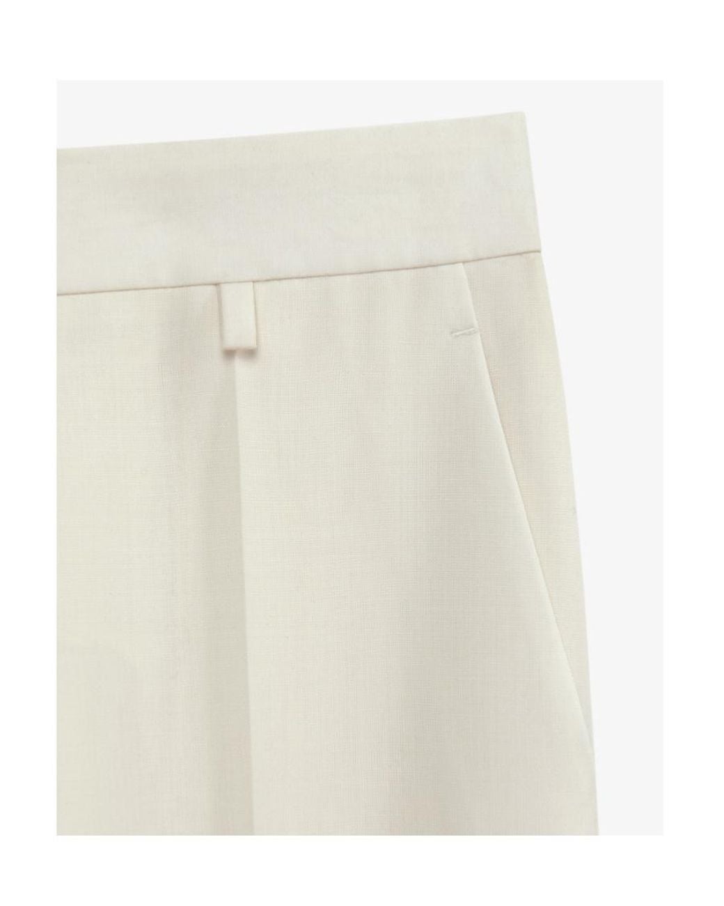 Givenchy White Straight Leg Tailored Trousers