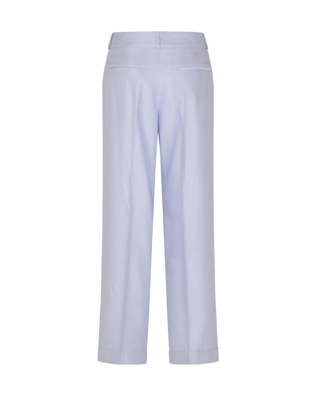 Peserico Blue Straight-Leg Pleated Trousers