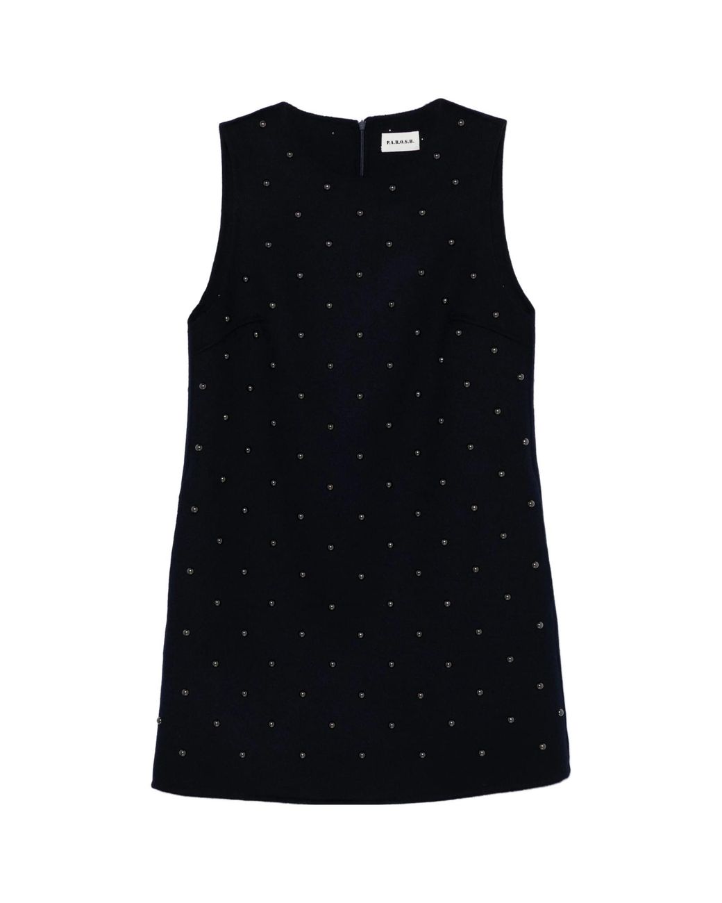 P.A.R.O.S.H. Black Stud-Embellished Dress