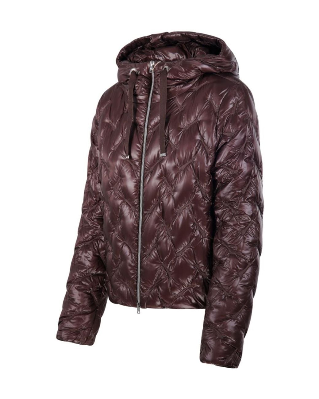 Herno Purple Zip-Up Hooded Jacket