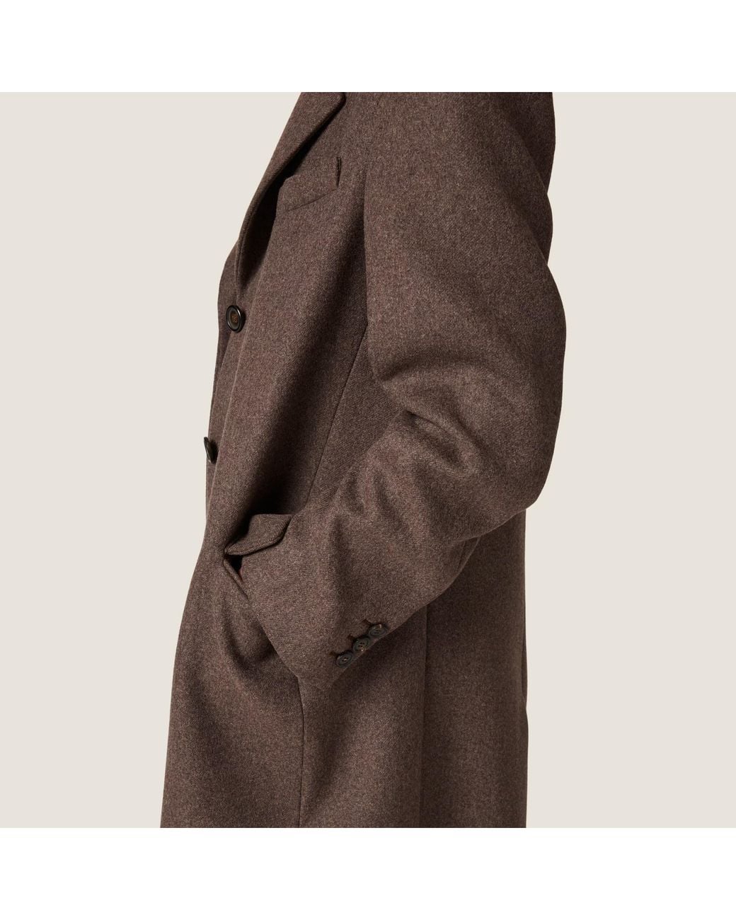 Miu Miu Brown Single-Breasted Cloth Coat