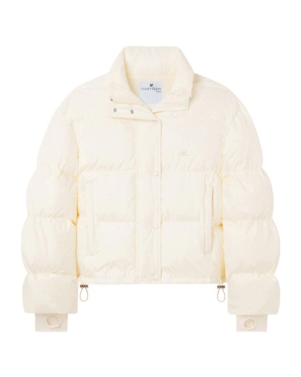 Courreges White Courrèges Short Puffer Jacket
