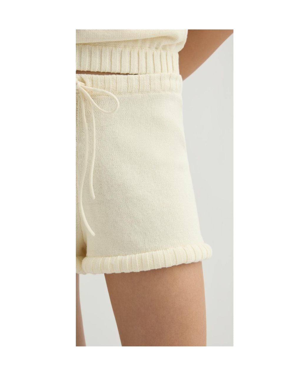 Posse Natural Teo Drawstring Knit Shorts