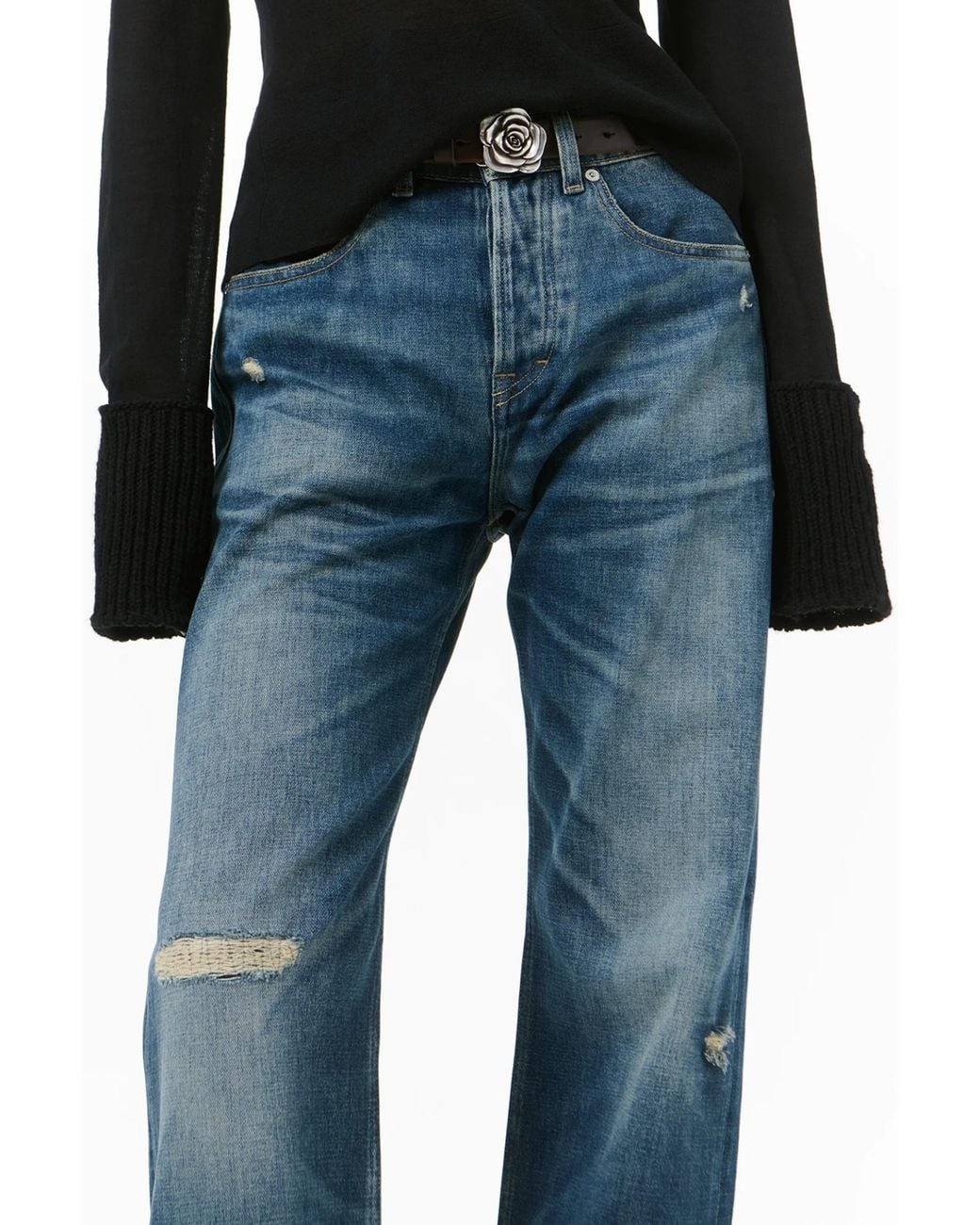 Our Legacy Blue Belt Loop Jeans
