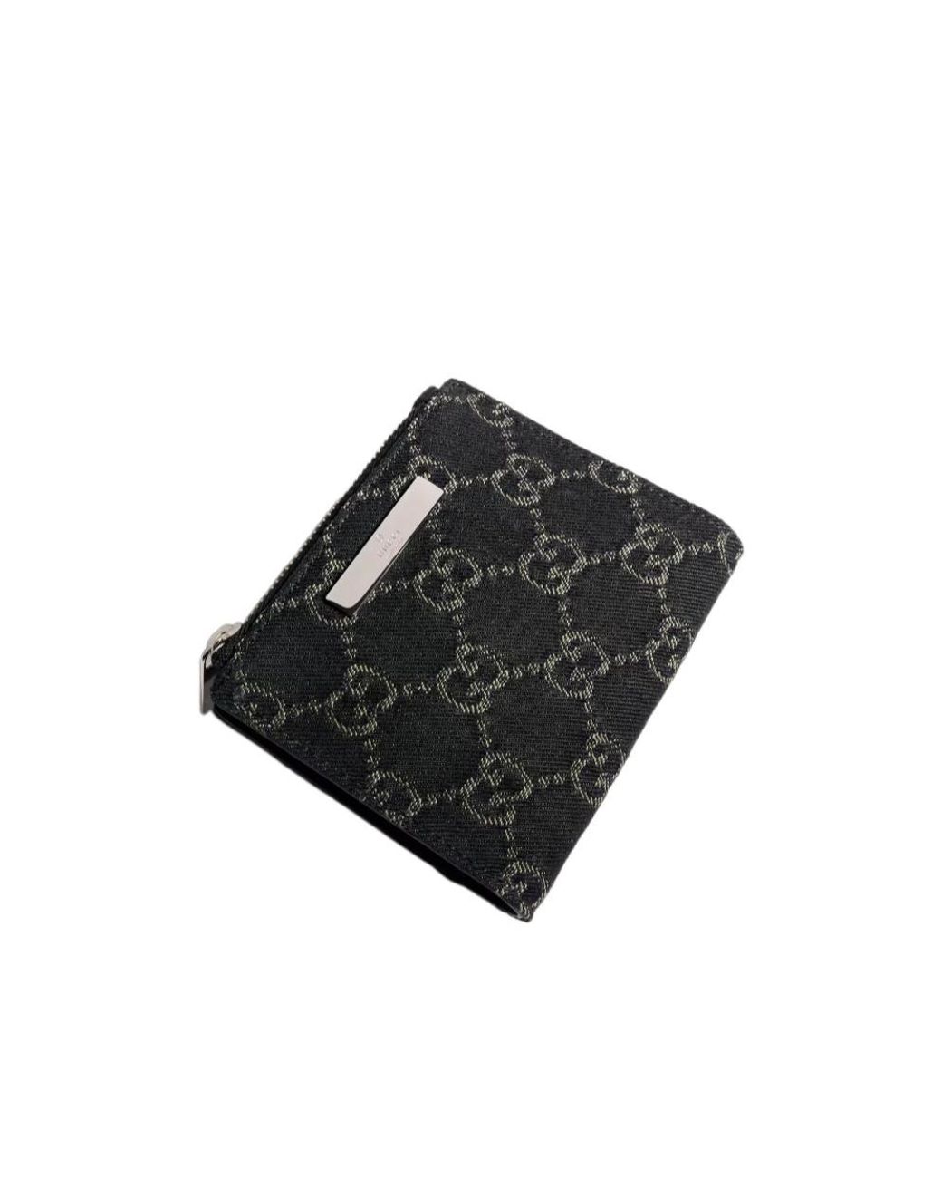 Gucci Black Small Wallet With Plaque