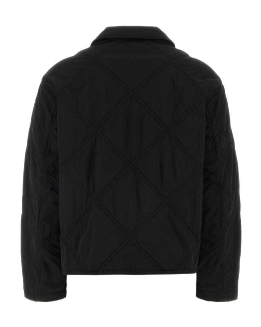 Herno Black Laminar Quilted Jacket