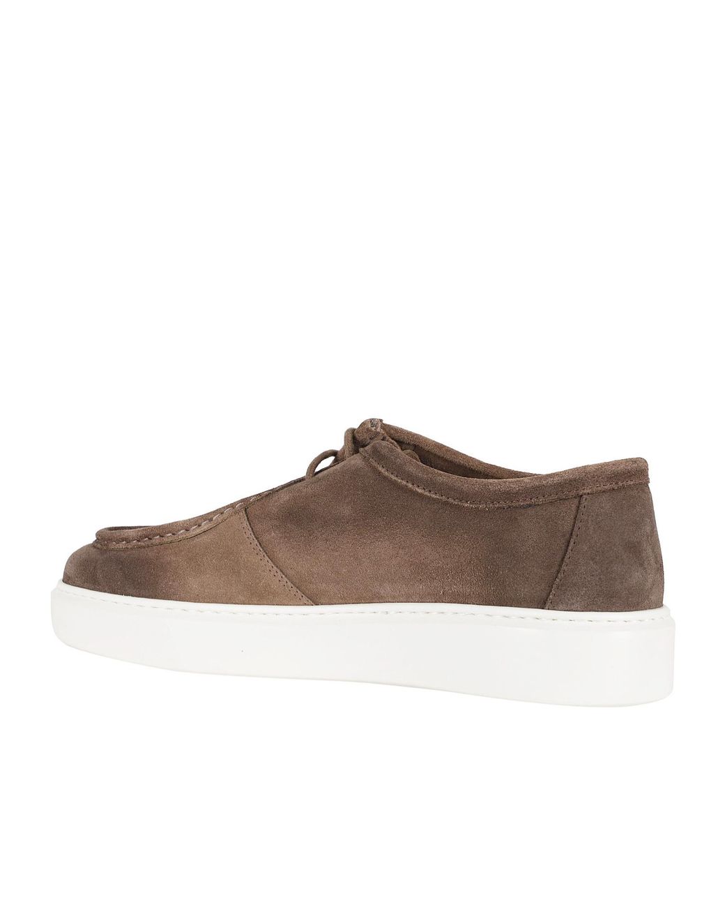 Doucal's Brown Swifuz Chukka Low-Top Sneakers for men