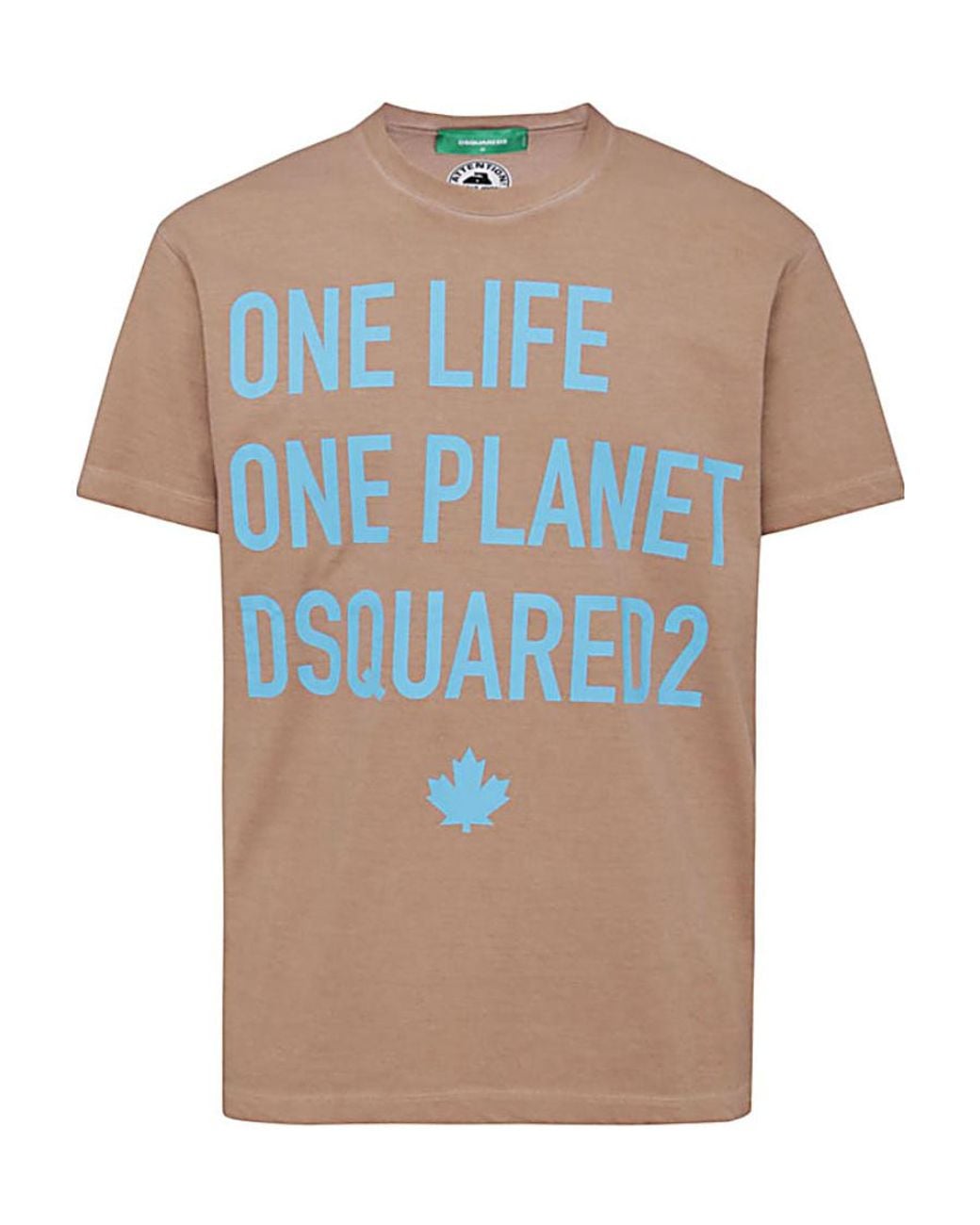 DSquared² Blue Slogan Printed Crewneck T-Shirt for men