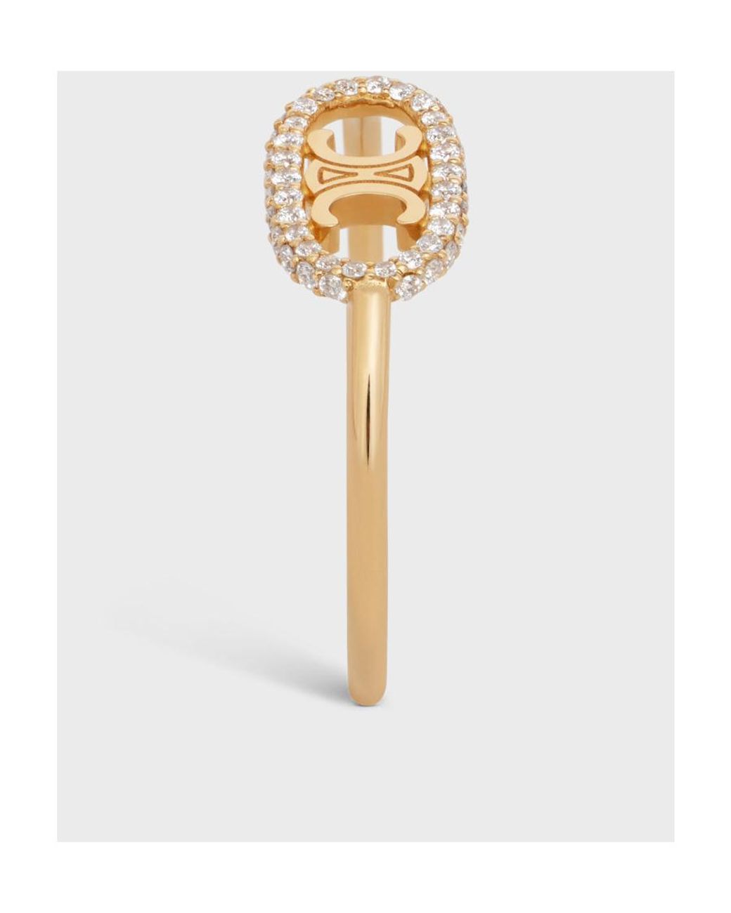 Céline Metallic Maillon Triomphe Ring