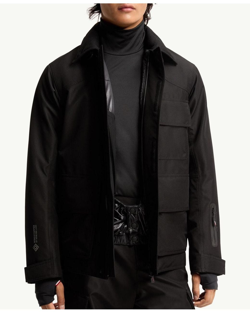 Moncler Black Andes Hooded Insulated Ski Jacket for men