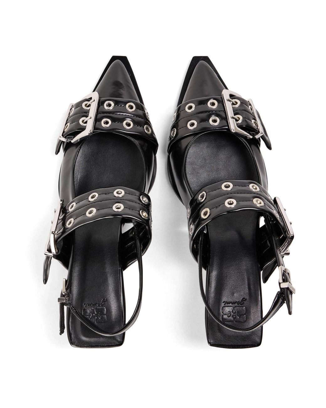 Ganni Black Heeled Sandals