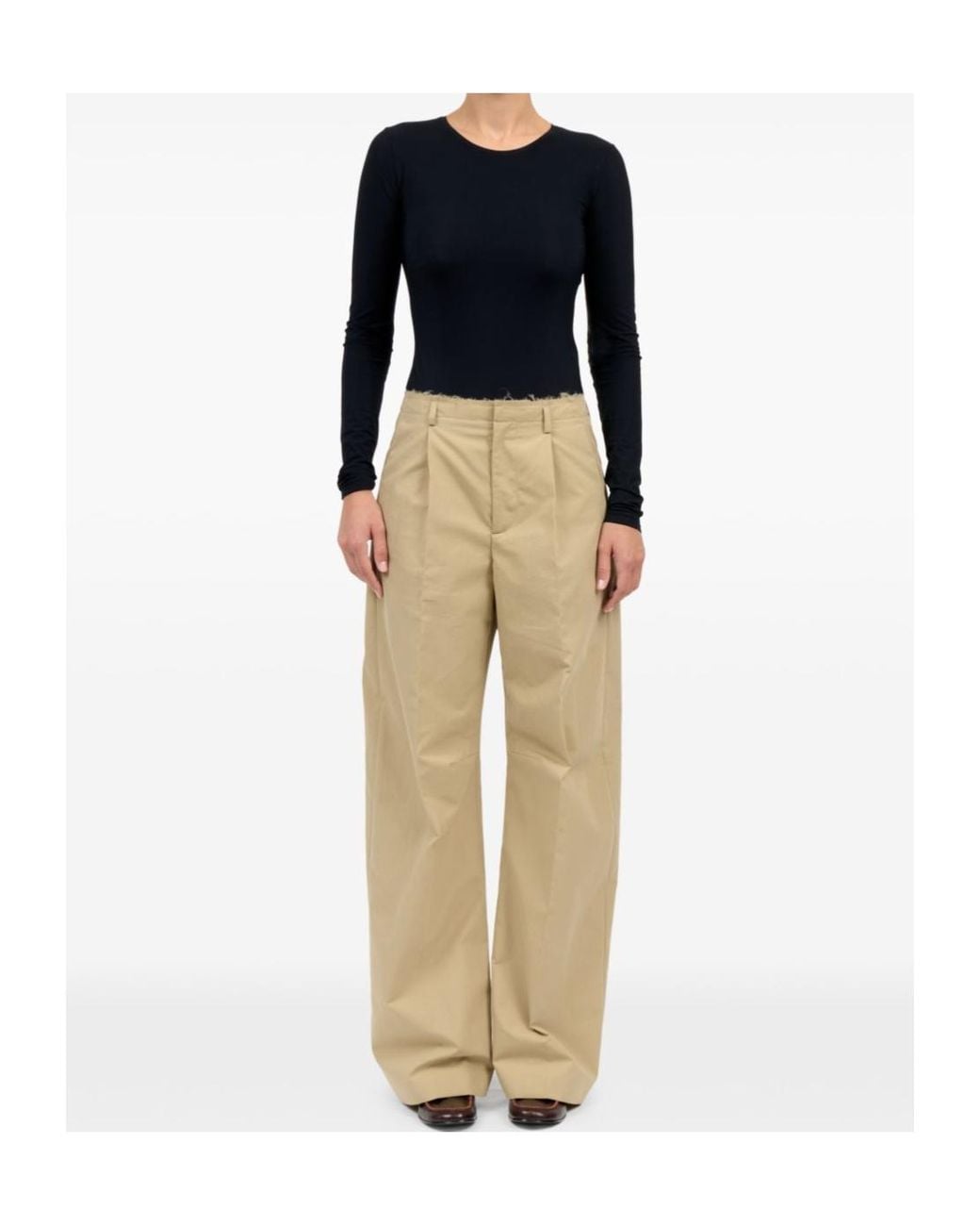 MM6 by Maison Margiela Natural Tailored Trousers