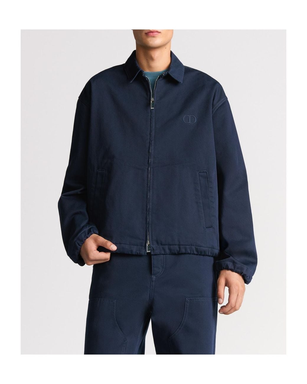 Dior Blue Cd Icon Zipped Jacket for men