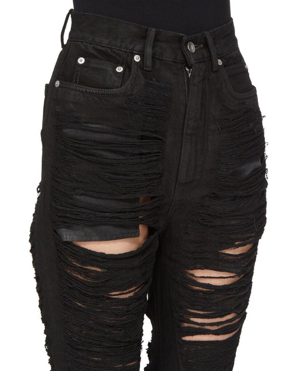 Rick Owens Black Bolan Jeans