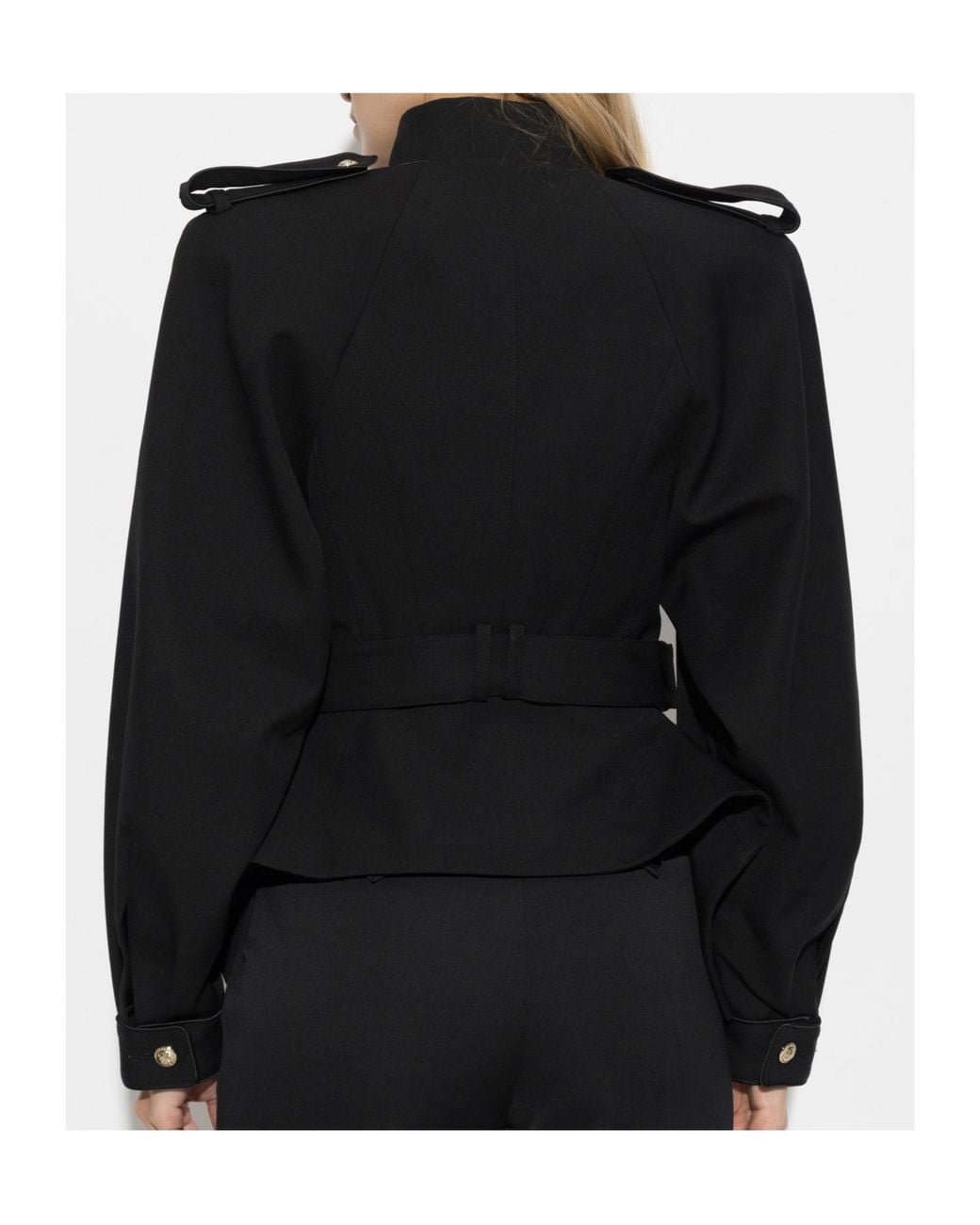 Balmain Black Long-Sleeve Casual Jacket
