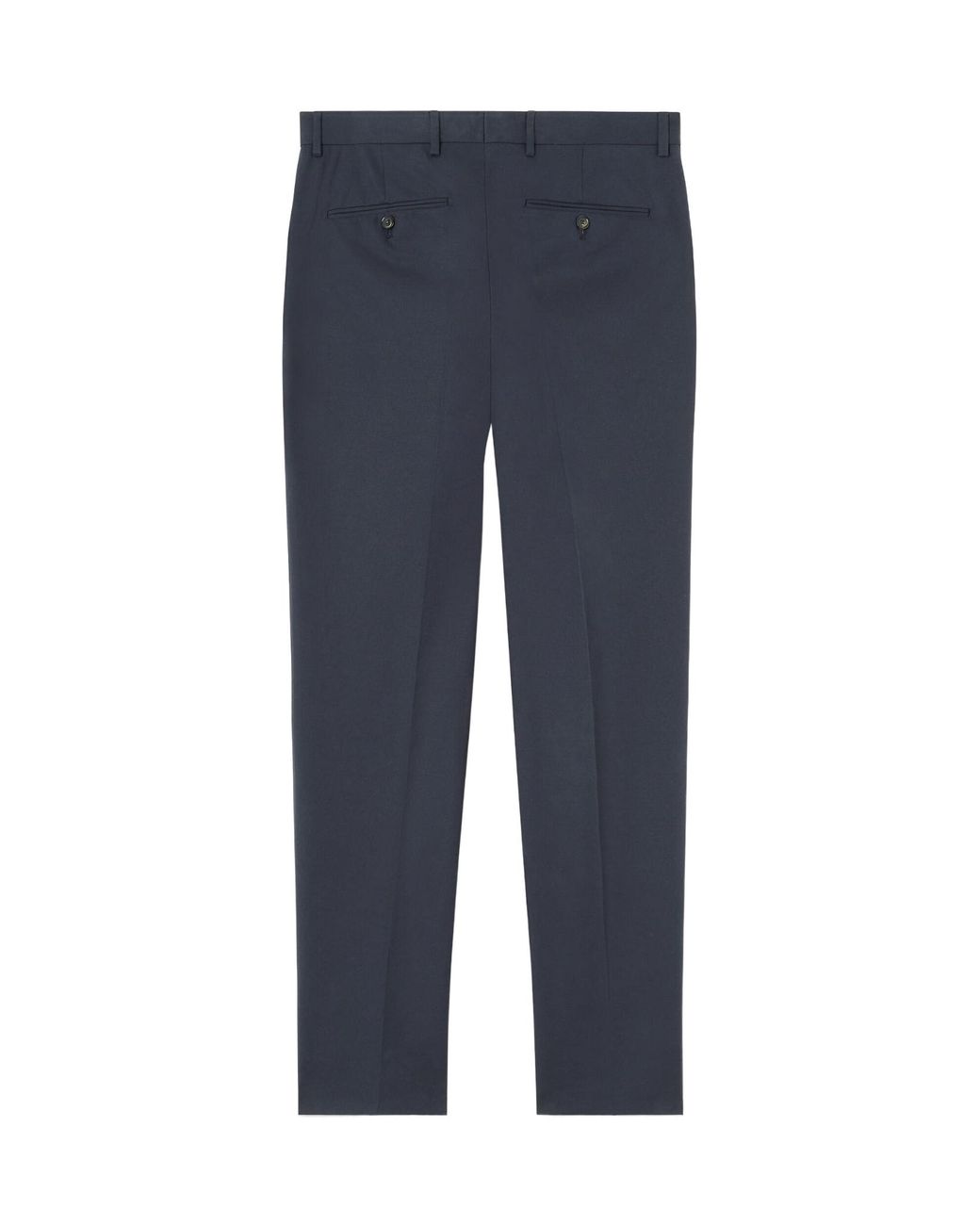 Loro Piana Blue Jarno Pressed Crease Trousers for men