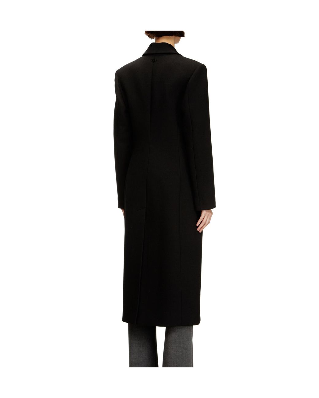 DIESEL Black G-Allan Coat Long Hourglass Coat