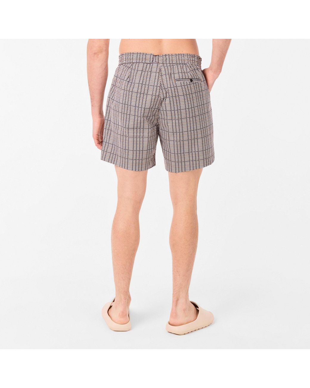Boss Gray Bw Beach Swim Shorts for men
