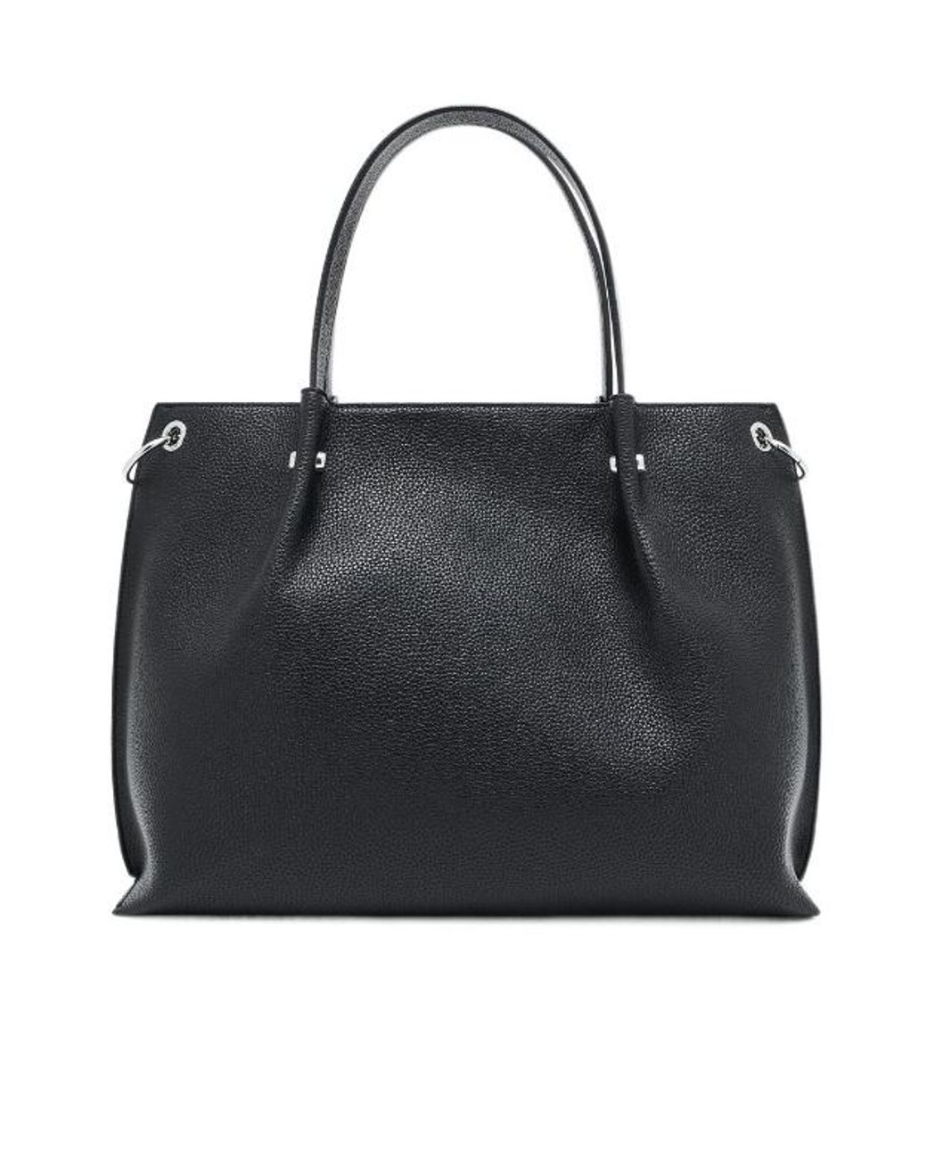 ARMANI EXCHANGE Black Technical Shopper Bag