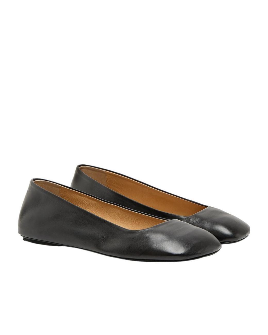 Marsèll Black Marsèll Square Toe Slip-On Ballerina Shoes