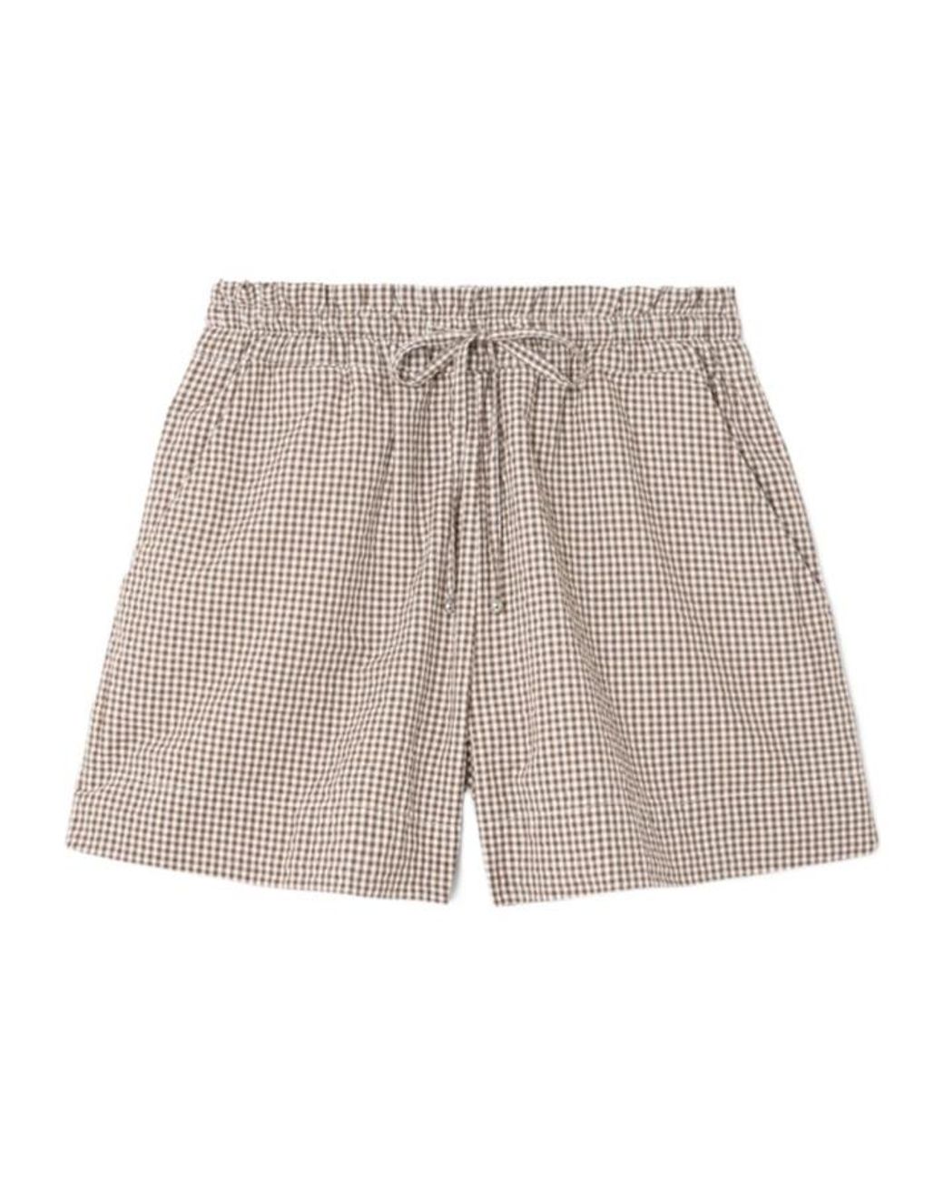 Veronica Beard Gray Gingham Shorts