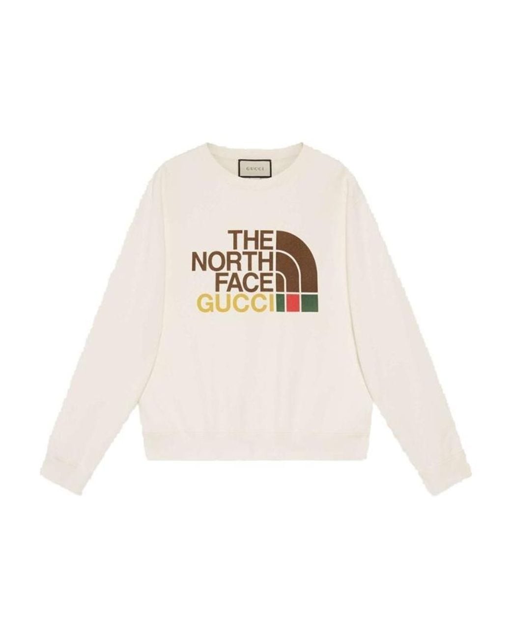 Gucci White X The North Face Logo Sweatshirt for men