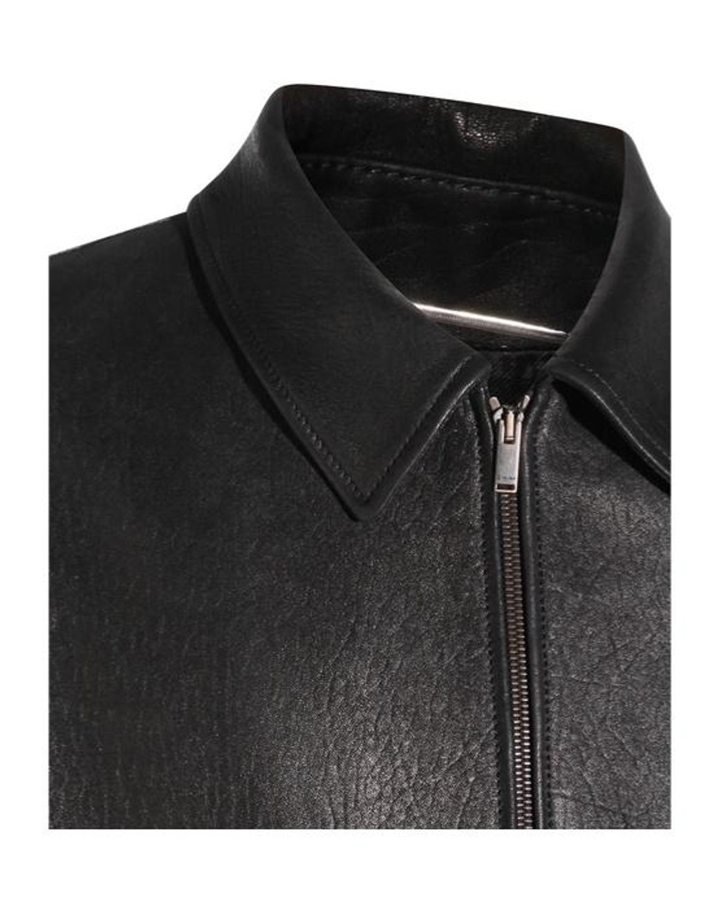 Saint Laurent Black Zip-Up Short Jacket for men