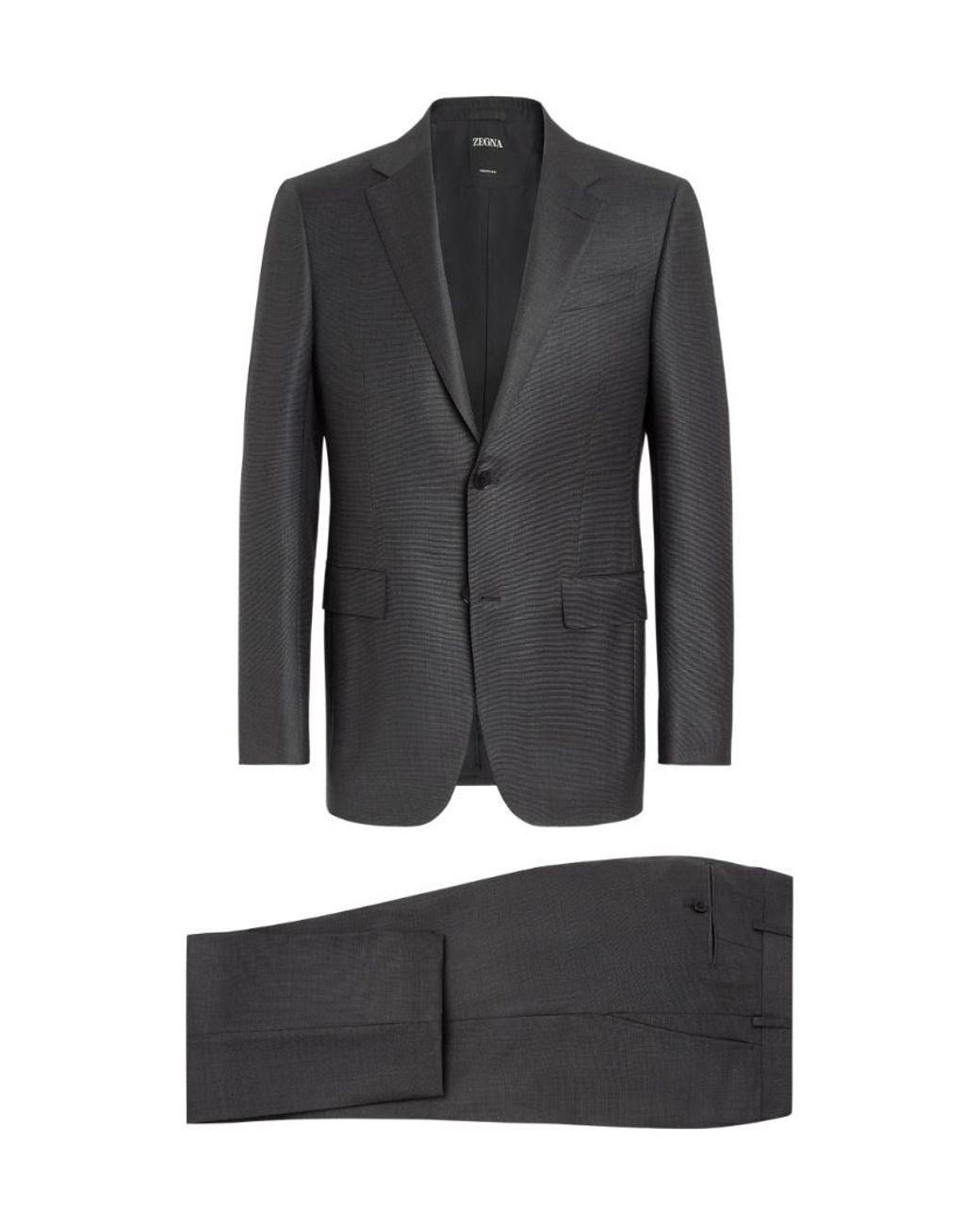 Zegna Black Trofeo Single-Breasted Suit for men