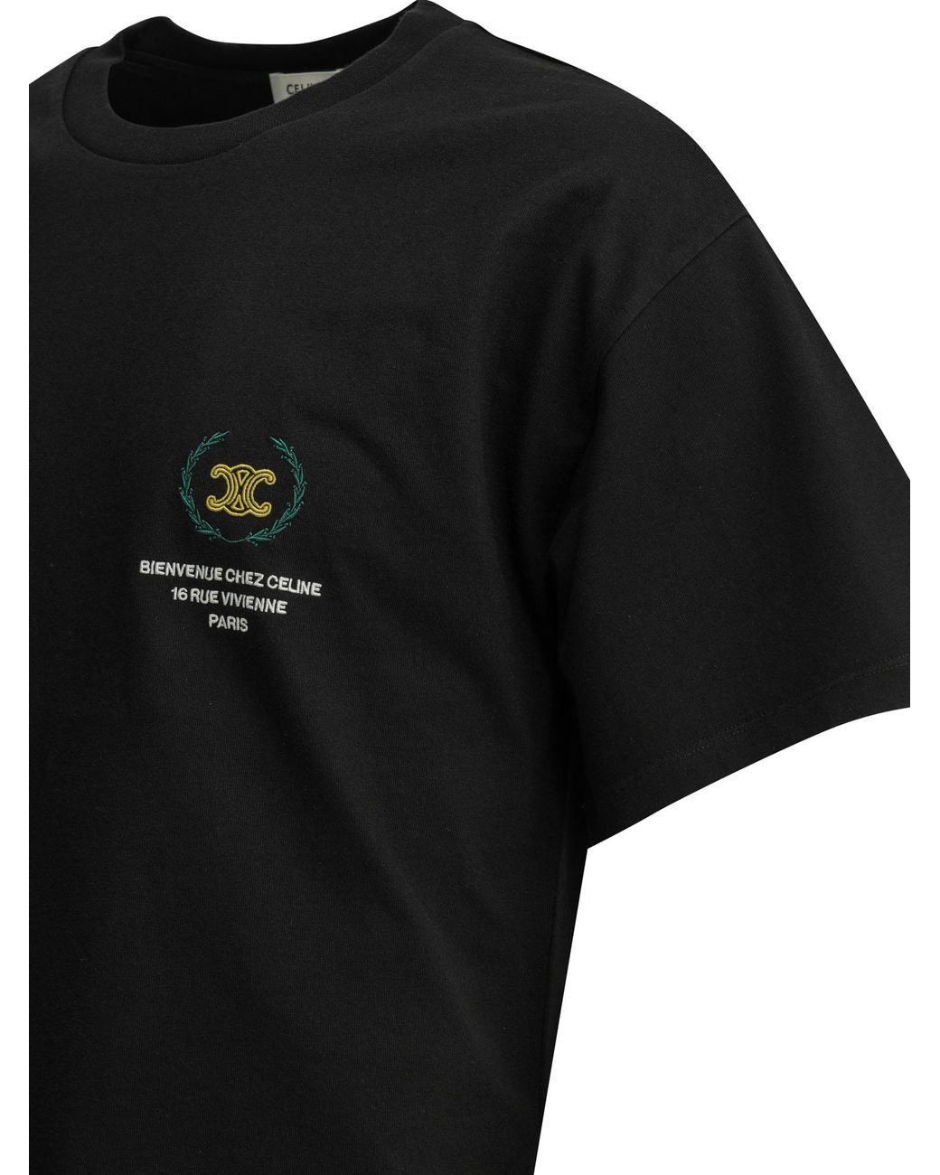 Céline Black T-Shirt for men