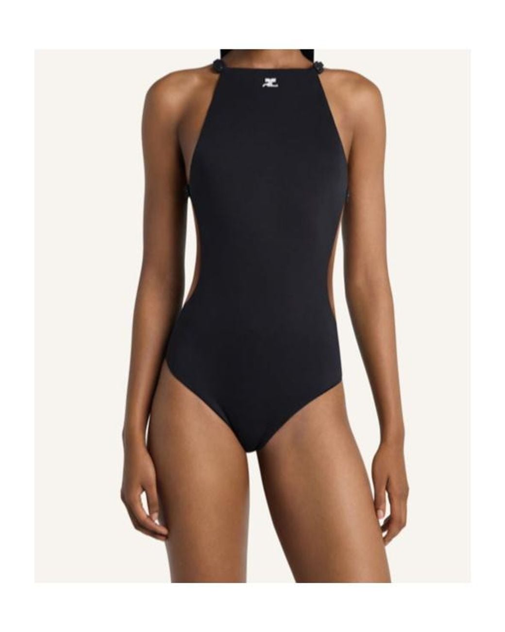 Courreges Black Courrèges Cut-Out One-Piece Swimsuit