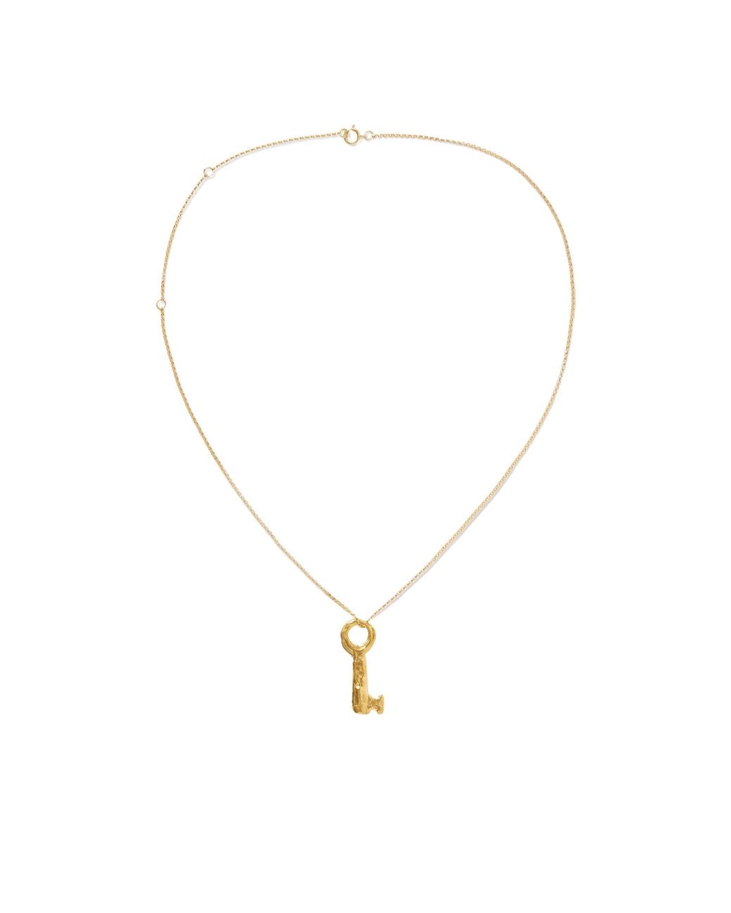 Alighieri White The Key Of The Night-Plated Necklace