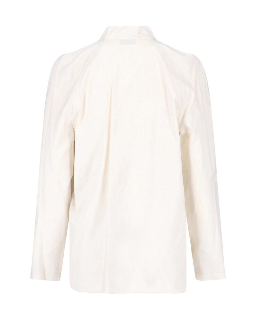 Lemaire Natural Ascot Collar Relaxed Shirt