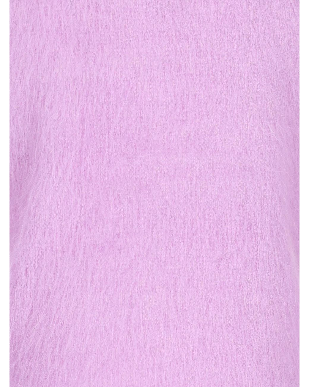 Chloé Purple Chloé Collared Long-Sleeve Knitted Polo Top