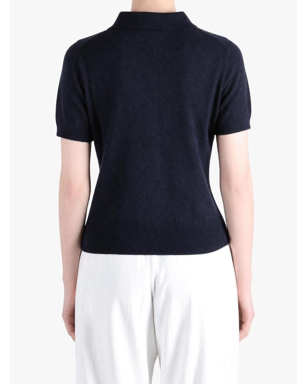 Sporty & Rich Blue Short-Sleeved Cardigan