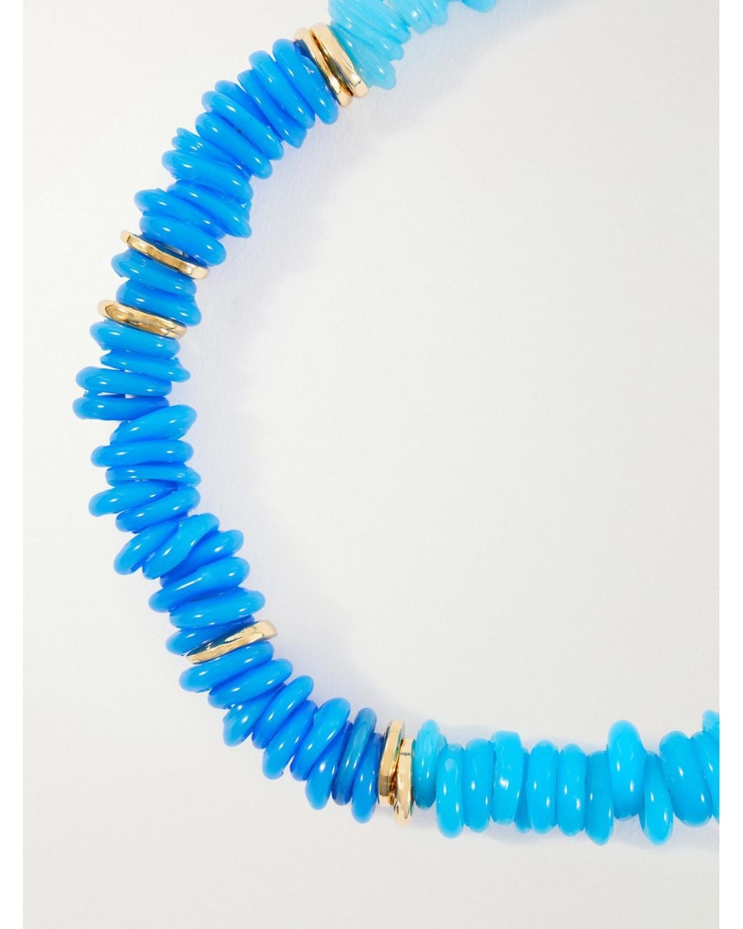 Lizzie Fortunato Blue Lita-Plated Quartz, Pearl And Cord Beaded Necklace