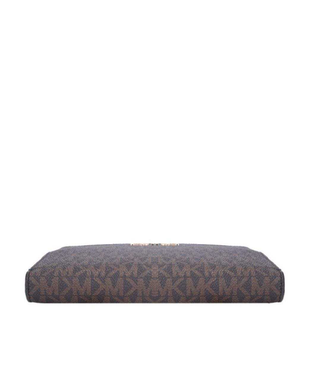 Michael Kors Gray Printed Canvas Wallet